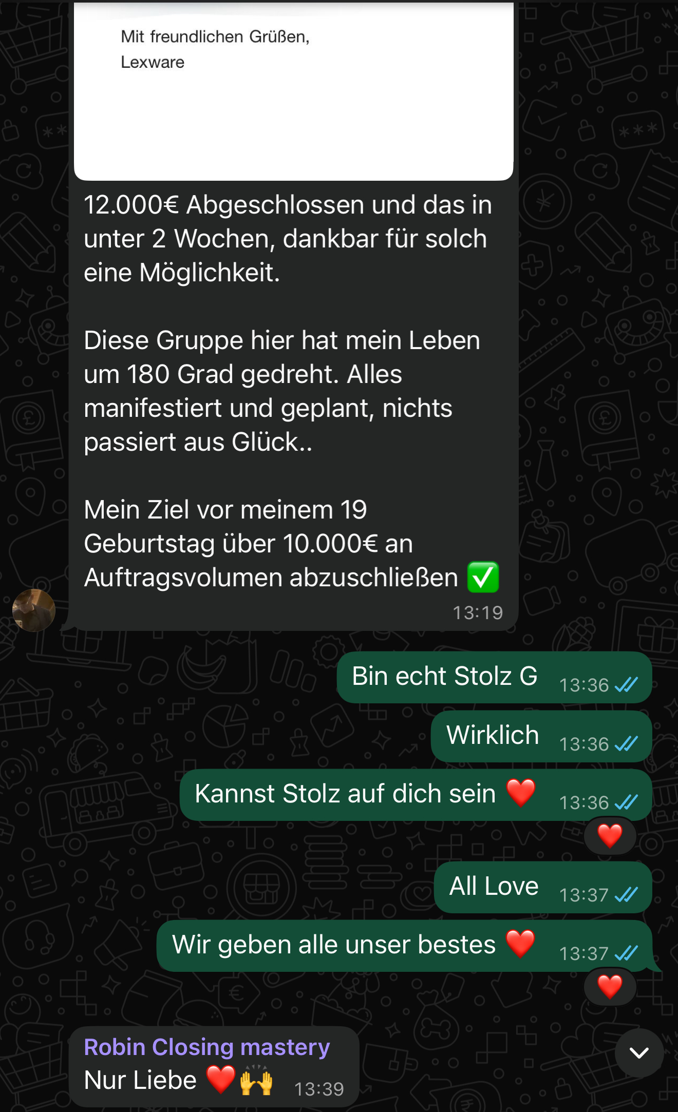 Teilnehmer-Nachricht 18