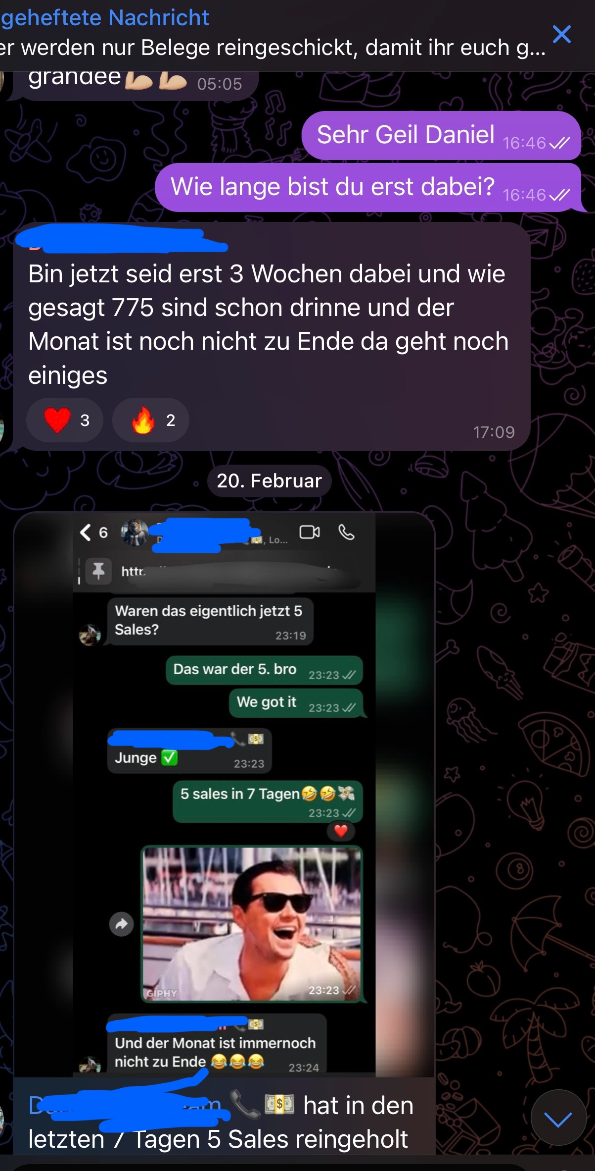 Teilnehmer-Nachricht 6